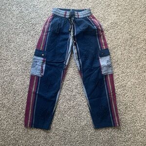 Striped Blue Hippie Pants